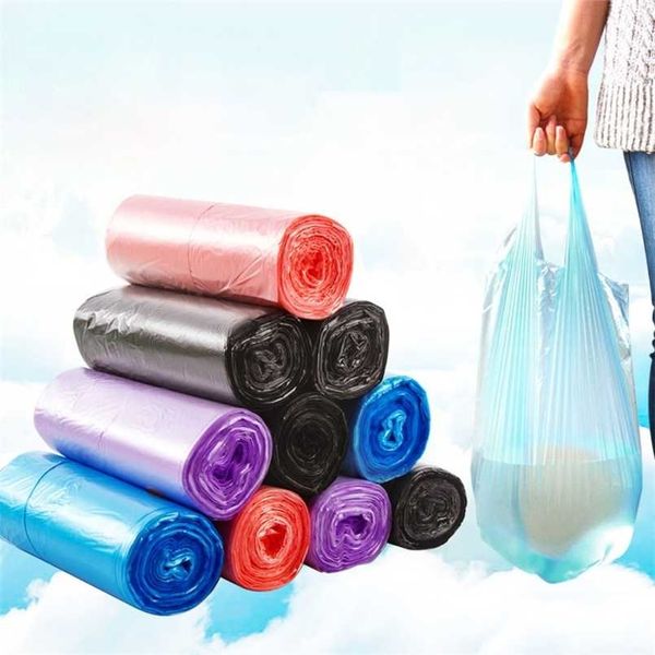 vanzlife cuisine distributeur de sacs jetables petits sacs en plastique maison sacs à ordures portables toilette nettoyage couche grand sac 211215