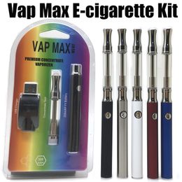 Kit Vap Max 350 mah Batteries de préchauffage Tension variable Cartouche 0,5 ml 1,0 ml Chargeur USB pour kits e-cigarette à fil 510