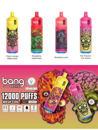 vape desechable bang box 12000 Bladerdeeg Wegwerp Vapes Pen Nieuwste pakket bladerdeeg 12000 E-sigaret 0% 2% 3% 5% Verdampen Opladen Mesh Coil Vape Pen Puffbars verzenden één dag bladerdeeg 12k