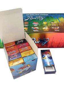 Vape-verpakkingen voor 2,0 ml Runtz wegwerpvape-pen 10 smaken Push Box Uitvouwpakketten Runty-verpakkingsdozen