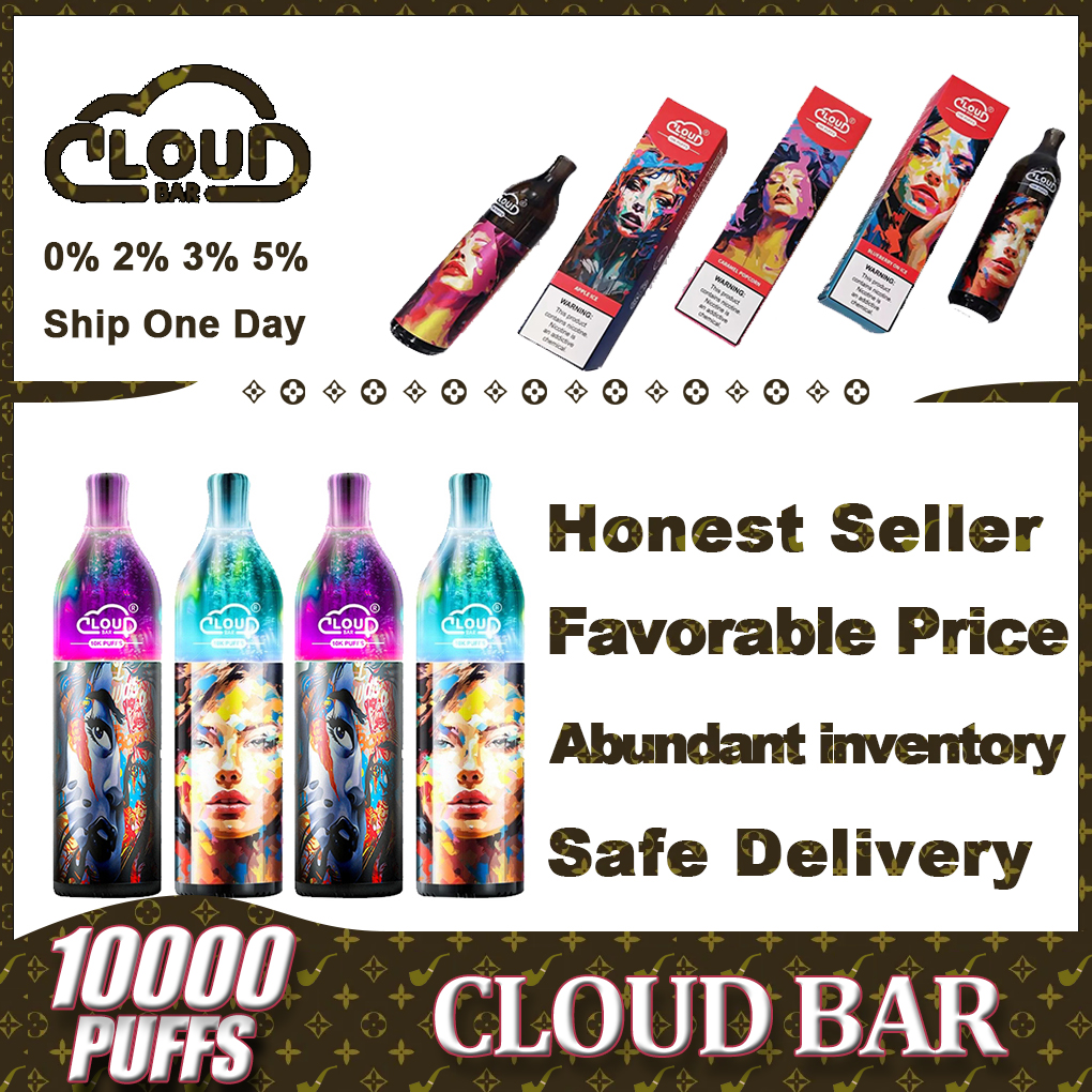 Vape puff 10000 marque originale Cloud Bar Geerdun Boom 10000 Puffs capacité e-liquides e-cigarette rechargeable et jetable