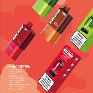 vape Reload vapeur super dense puffbar supbar 12K pro max 0%2%5% monde big smok bar vap bc5000 6000 9000 10000 12000 15000 pod prérempli e-liquide alfa joy Vapeur fumante vide