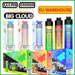 Vape vaporizer starterkit EU Hot verkoper Feemo Cannon wegwerp e-sigaret 18 ml wegwerp pod vape 0,5 ohm vapen Big Cloud pod met 0,8% nic e-sap groothandelsprijs