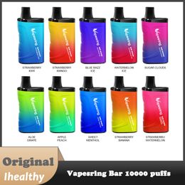 Vapesring Bar 10000 trekjes Wegwerp E-sigaret Mesh Coil Binnenkant Geïntegreerde 550mAh Batterij 10 Smaken Beschikbaar