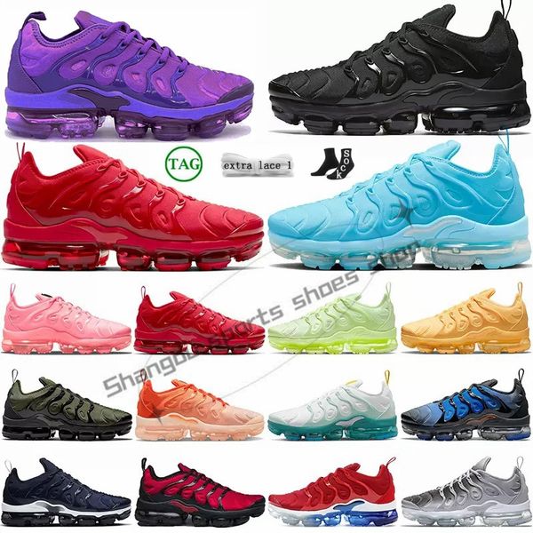 TN Plus Zapatos para correr Hombres Mujeres Zapatillas University Blue Coquettish Purple Triple Black Hyper Royal Outdoor Hombres Mujeres Deportes Entrenadores tamaño 36-47