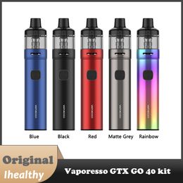 Kit Vaporesso GTX GO 40 Batterie intégrée 1500mAh 40W max Avec 3,5 ml GTX Pod 22 compatible avec les résistances GTX