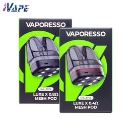 Vaporesso Luxe X Cartucho de cápsula de repuesto Capacidad de 5 ml Sistema de llenado inferior Tecnología resistente a fugas SSS Tecnología de calefacción COREX 2 piezas / paquete