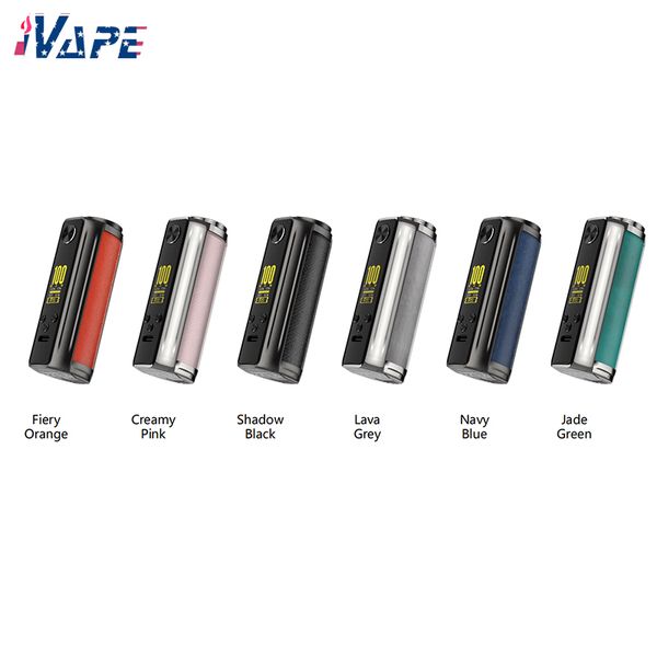 Vaporesso Target 100 Mod CMF Version - Matériau en cuir, batterie unique 21700/18650, sortie 5-100 W, résistant à l'eau, écran TFT de 0,96 pouces