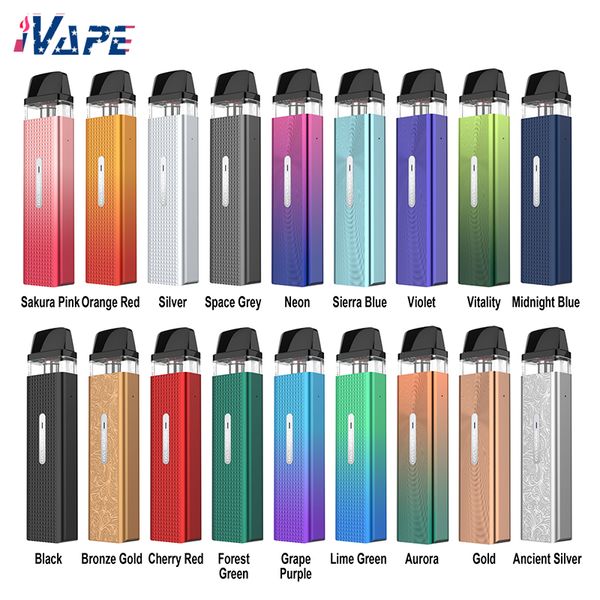 Kit de cigarette électronique Vaporesso XROS MINI Pod System1000mAh 2,0 ml 1,2 ohm Cartouche résistante aux fuites SSS Remplissage supérieur à clapet Conception antidérapante Compatible avec les cartouches XROS