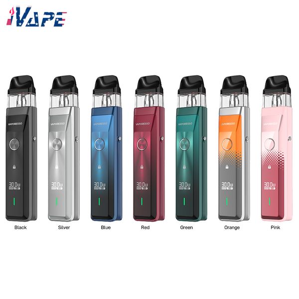 Kit système de pods Vaporesso XROS PRO 1200 mAh, pod maillé avancé de 0,4 ohm, haute capacité, technologie Super Pulse COREX, pod de 3 ml, puissance réglable de 30 W, charge rapide de type C