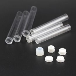Envases de tubo transparente de plástico de 0,5 ml y 1 ml para vaporizador Cartucho de vidrio Cartucho de atomizador de brotes