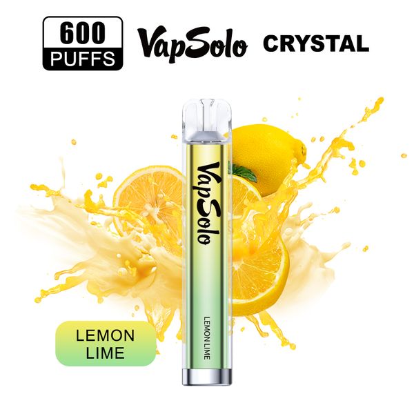 Vapsolo Crystal 600 Puffs Stylo vape jetable Cigarette électronique Bobine de maille TPD approuvé 800 bouffées Vaper rechargeable 10 saveurs Appareil e Cigs Vaporisateurs