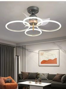 Lampe intelligente nordique 2023 avec ventilateur à fréquence Variable, luminaire décoratif de plafond, idéal pour une chambre à coucher, un Restaurant ou un salon