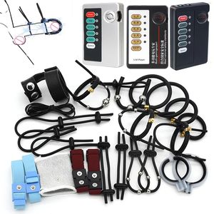 Anneau de pénis électro-choc varié Bdsm, stimulation électrique de l'urètre, Massage de la prostate, extension de la cage, jouets sexuels pour hommes gays 240102