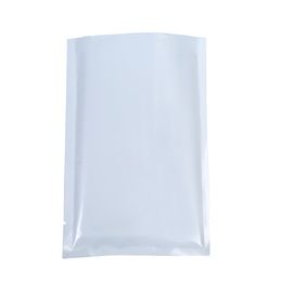 Verscheidenheid van Maten 100 stks Clear / White Tear Notch Pakket Pouches Voedsel Opslag Warmte Seal Mylar Open Top Bag