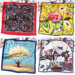 Variété en option série foulard en soie peint à la main petit foulard carré femme Joker automne Hangzhou foulard en soie