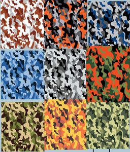 Diverses couleurs Arctic Camo Vinyl Wrap autocollant Camouflage Car Wrap couvrant feuille avec bulle d'air taille 152x30mRoll 5x98ft4487644
