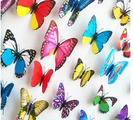 Verschillende kleuren vlinder koelkast magneet sticker koelkast magneten 120pcspackage stickers voor koelkast keukenkamer woonkamer huis6041521