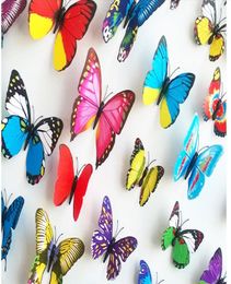 Différentes couleurs papillon aimant pour réfrigérateur autocollant aimants pour réfrigérateur 120 pièces autocollants pour réfrigérateur cuisine salon maison 6127169