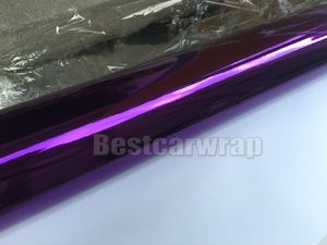 Diverses couleurs Miroir extensible Chrome Vinyle Full Car Wrap Film flexible à bulles d'air Couvre-véhicules taille 1/52/20M Rouleau 2686