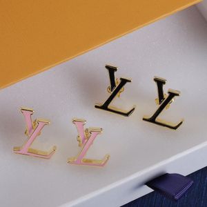 Diverse Designer Stud Vintage Charm Oorbellen luxe zilver goud designer oorbel letters sieraden vrouwen 18k vergulde diamant valentijn Huwelijksgeschenken