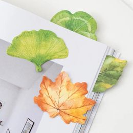 Verschillende bladeren verzameling zelfklevend n maal memo pad sticky noten bookmark stationery kantoor school benodigdheden verhaal verhaal notebook