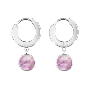 Verschillende gevormde natuurlijke charme amethist crystal earring modieuze eenvoudige fancy earring sieraden voor vrouwen