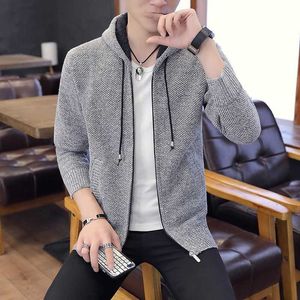 Varsanol Mens Sweaters Cardigan Volle Mouwen Trui Losse Basic Gebreide Jas Zipper Tops Mode Winter Kleding M-3XL 210601