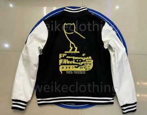 Varsity Jacket Heren Designer Jassen Heren Dames Jas Briefborduurjas Streetwear Fun Zware Industrie Borduurpaar Zwart stiksel Plus Katoenen jas