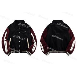 Varsity Mens Jacket Mabe Designer Couple Vestes décontractées Baseball Fashion Charduroy Extérieur