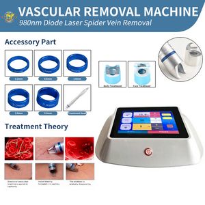 Vasculaire verwijderingsmachine diode laser spin adertherapie schoonheidsapparatuur 980 nm vasculaire laesieaders met 6 talen019