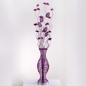 Vase lampes lampadaire en aluminium tissé à la main art éclairage mariage lumières décoratives de haute qualité en métal fabriqué lampadaires293x