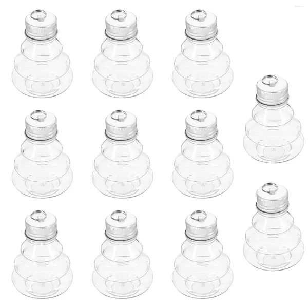 Vases 10 pcs boules de Noël décorations extérieures Noël suspendu pendentif aluminium bouteille de boissons vide