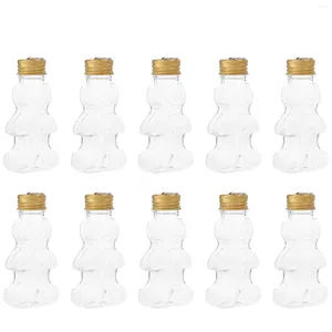 Vases 10 PCS Bouteille de Noël VIDE EAU PLANT PLANT PLANT COUPS CONTENEUR CARD