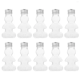 Vases 10 PCS Christmas Bottle Reuleurs Water Scelging Jui Bottles Bottles Candy Gingerbread Milk Thé