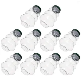 Vases 10 pcs Bounge de Noël bouteille en plastique transparent contenant d'eau potable bouteilles arbre l'animal de compagnie lait vide charmant enfant