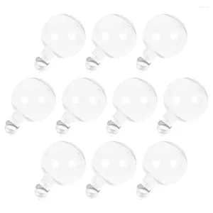 Jarrones 10 PCS NAVIDAD Spherical Bottle Bottle Bottalles Café Café Milk Water Bebida Contenedores Páginas Decorar plástico vacío