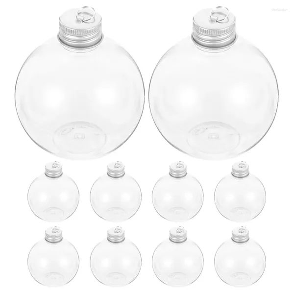 Vases 10 pcs Christmas Bouteille sphérique Bouteilles Conteneur en plas