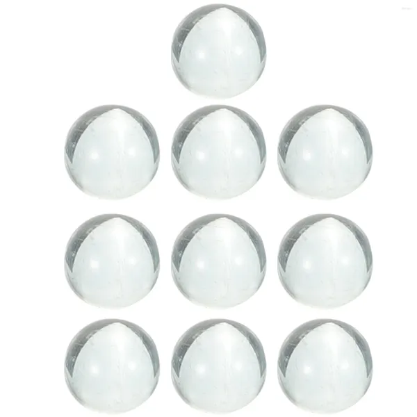 Jarrones 10 PCS Claro Vidrio Mármol Florero Decoración Juego Cuentas Decorativas Adorno Bola Adornos Guijarros Perla Sólida