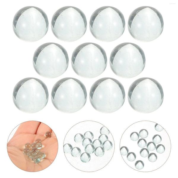 Vases 10 pcs clair verre marbre vase jeu de décoration pour la maison marbres en vrac ornements artisanat remplissable remplissage perles de perles nupec