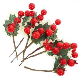Jarrones 10 PCS Flower Vase Fake Berry for Decoration Decory Christmas Fool Picks Simulación artificial Berries