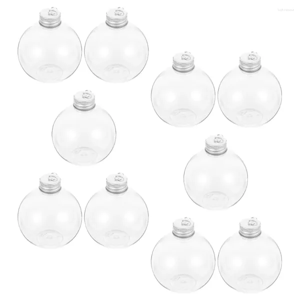 Vases 10 PC Gadgets Christmas Sphérique Bouteille Gift Watertle Party Party Jui Bouteilles Le PET Multi-fonction Pet