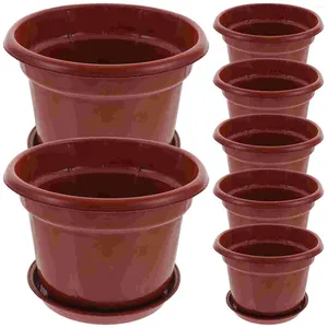 Vazen 10 stuks Mini plantenbak Succulente pot Plastic plantenbakken Kwekerij Bloempotten Containers Bloempot Tuinbenodigdheden