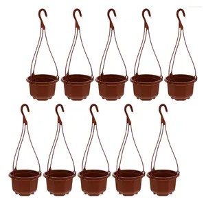 Vazen 10 Sets Outdoor ChlorophyTum Pot Indoor Hanging Planter kinderkamer Basket Orchid Plastic Decoratieve bloemenpot