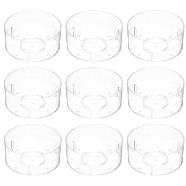 Jarrones 100 PCS Soporte de plástico Cáscara para gelatinas Contenedores transparentes Gulinables