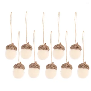 Vases 10pcs feutre pommes de pin décorations d'arbre de Noël suspendus décoration pendentif