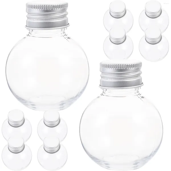 Jarrones 10pcs Botella de bombilla transparente vacía DIY Multifuncional Agua potable