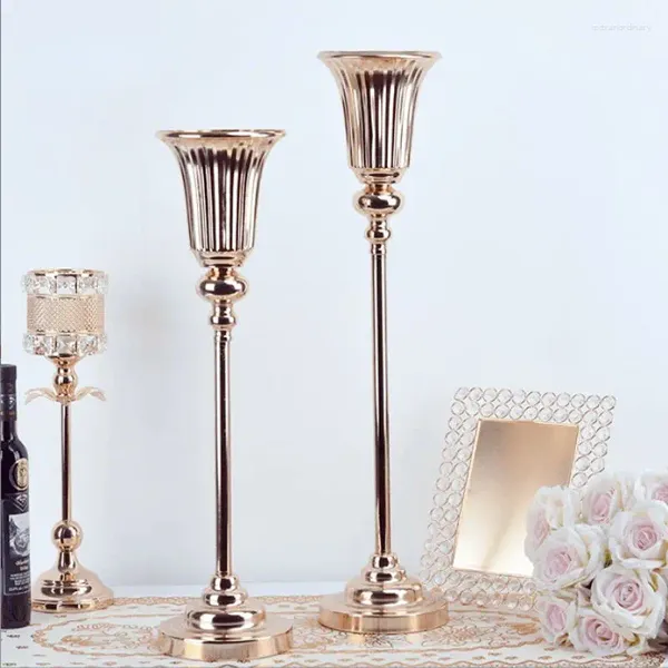 Vases 12 PCS Gold Silver Wedding Table Centres de table