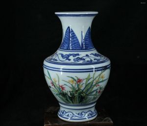 Vases 14cm Chine Antique Vase Bleu Et Blanc Porcelaine Bouteille Poterie