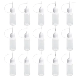 Vazen 15 pc's lege naaldpunt lijm fles transparante applicator diy pak quilling tool multifunction clear squeeze